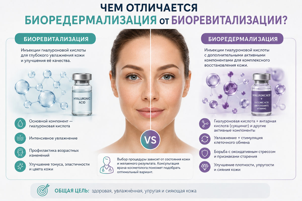 Чем отличается биоредермализация от биоревитализации?